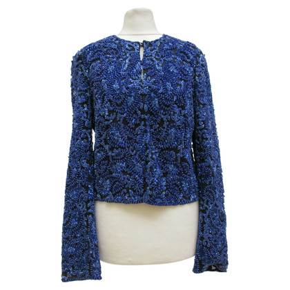 Rena Lange Jacke/Mantel aus Seide in Blau