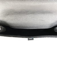 Coccinelle Clutch Bag Leather in Silvery