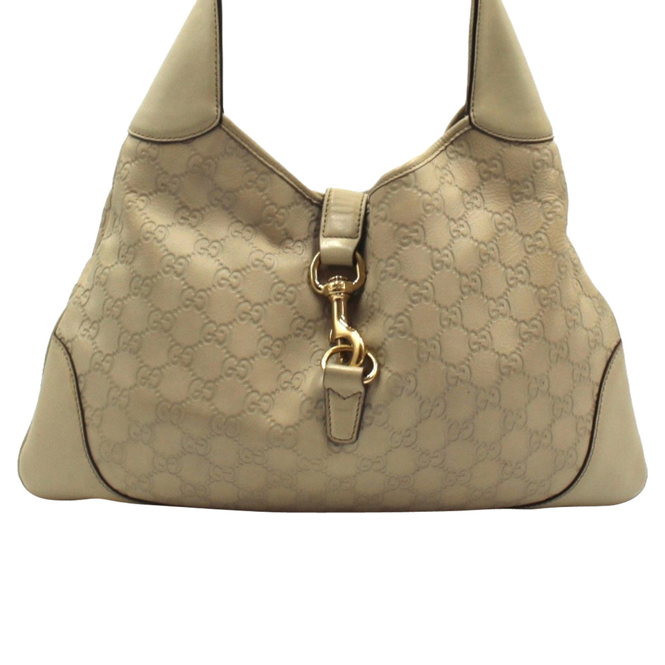 Gucci Jackie Bag Leather in Beige