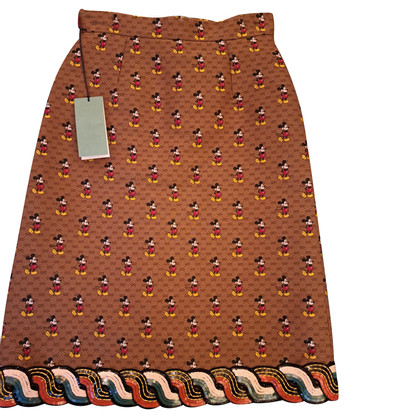Gucci Skirt Silk in Brown