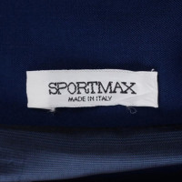 Sport Max Blauwe wol jas