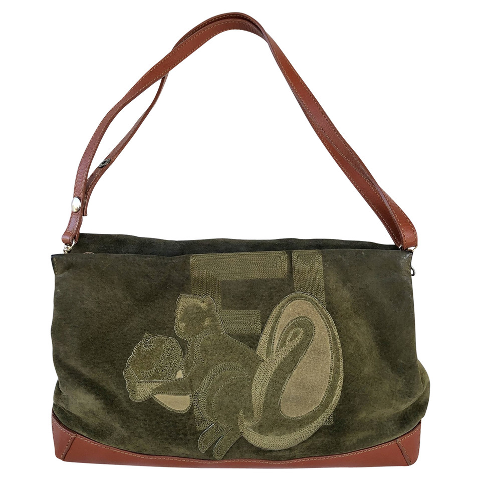 Fendi Shoulder bag Leather in Olive