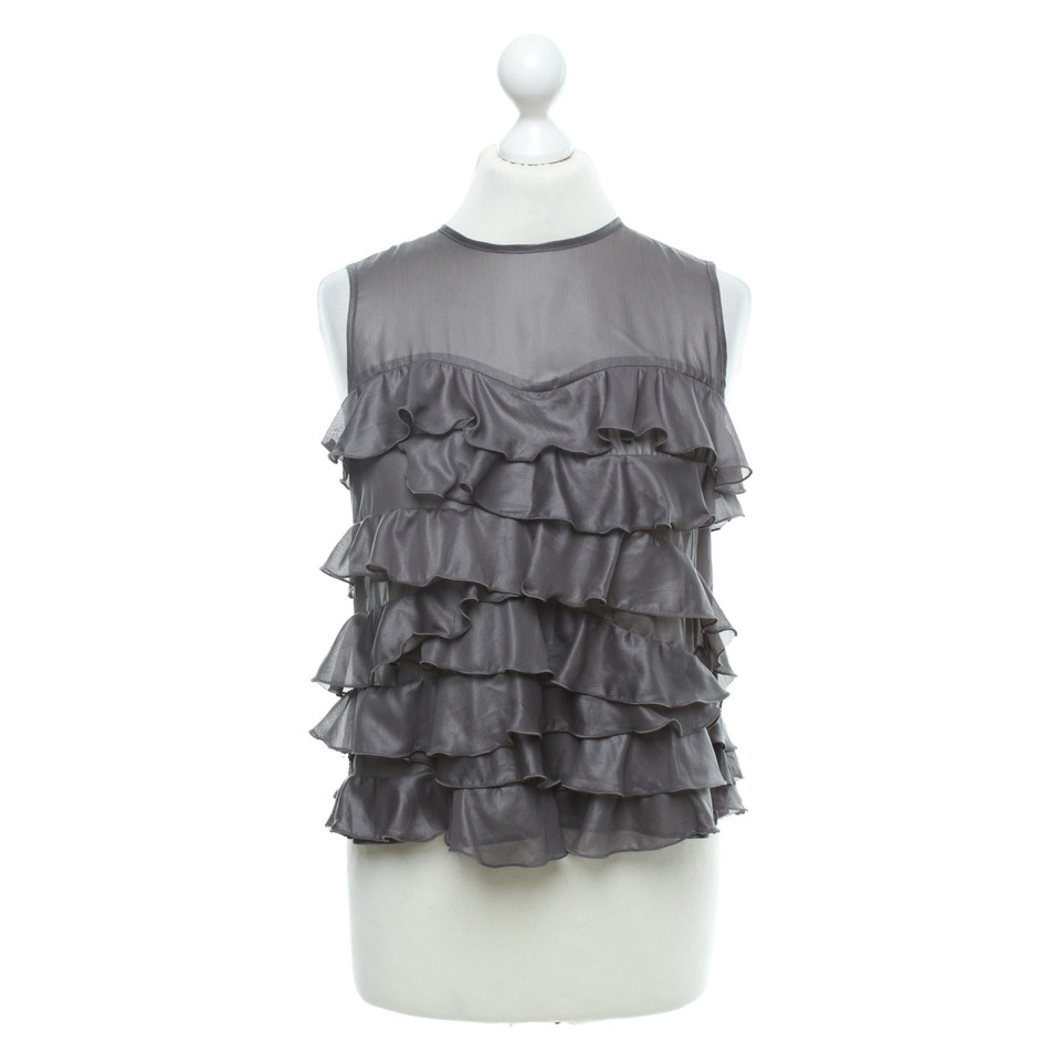 Cos top with ruffles