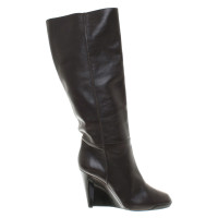 Tod's Donkerbruin Wedge Boots