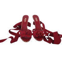Moschino Sandalen aus Leder in Rot