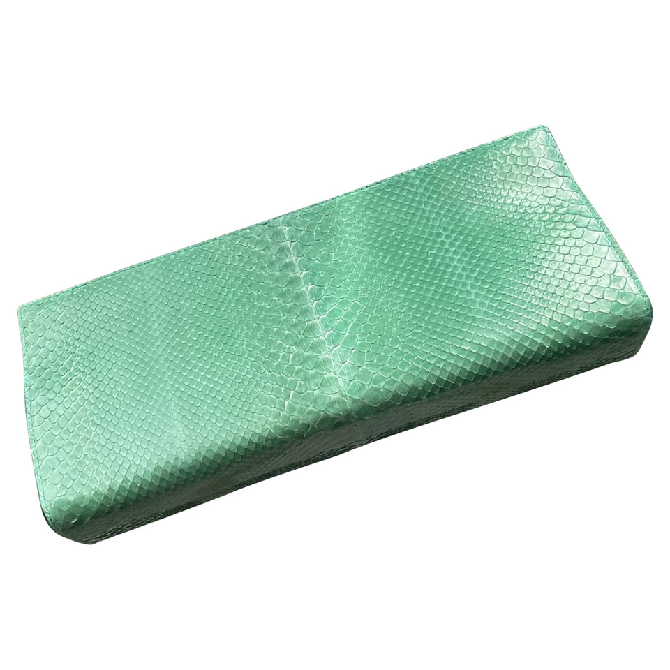 Alaïa Clutch Bag Leather in Green