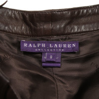 Ralph Lauren Paio di Pantaloni in Pelle in Marrone