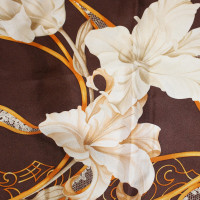 Christian Dior Sciarpa di seta con stampa floreale