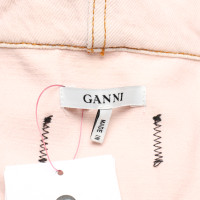 Ganni Giacca/Cappotto in Cotone in Rosa