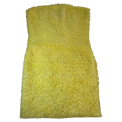 Elisabetta Franchi Kleid aus Baumwolle in Gelb