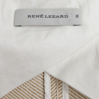 René Lezard Blazer in Beige/Weiß
