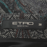 Etro gonna alla moda con stampa modello