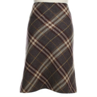 Burberry Patterned wool skirt