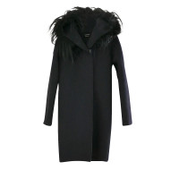 Lanvin Jacke/Mantel aus Wolle in Schwarz