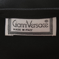 Gianni Versace Vestito oversize in nero / beige