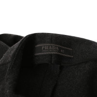 Prada Elegant wool suit in dark grey 