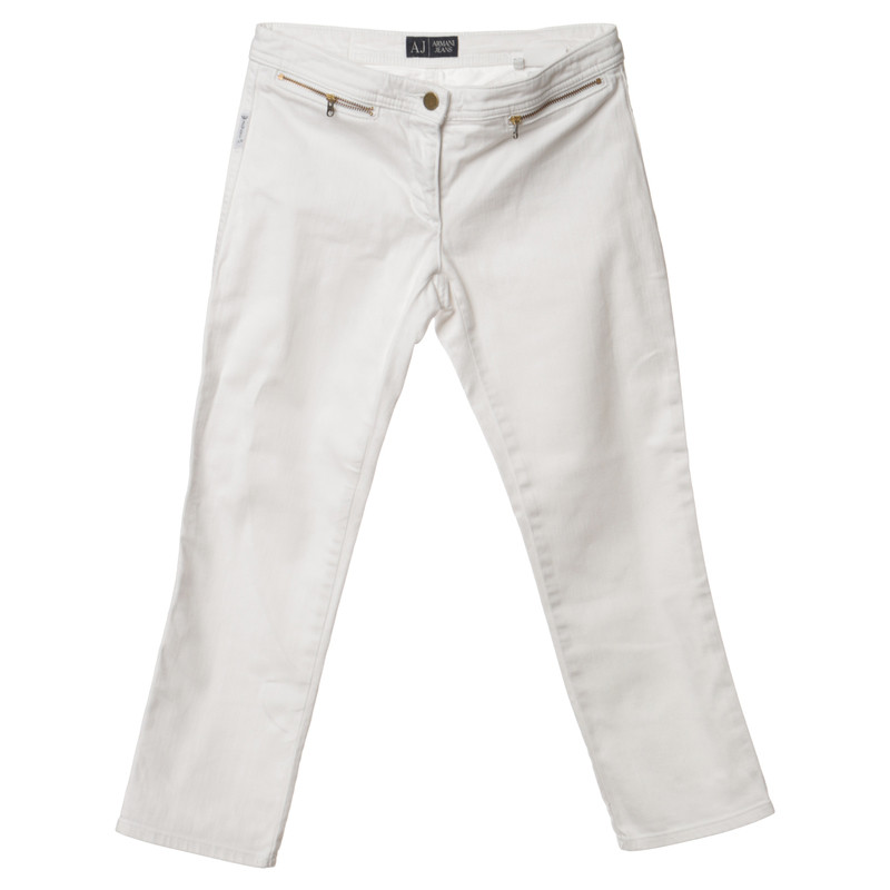 Armani Jeans 7/8 pants in white