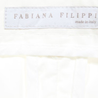 Fabiana Filippi Paire de Pantalon en Coton en Blanc