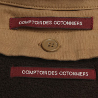 Comptoir Des Cotonniers Caban jas met bont kraag van konijn