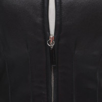 Gianni Versace Veste/Manteau en Cuir en Marron