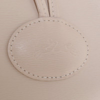 Longchamp Handtasche in Creme/Petrol