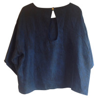 Stine Goya Silk shirt in blue-black