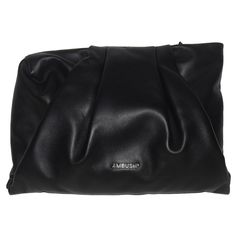 Ambush Clutch Bag Leather in Black