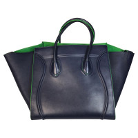 Céline Phantom Luggage Leer in Blauw