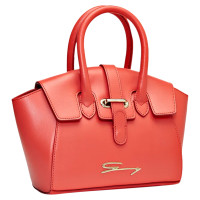 Genny Tote bag Leather in Red
