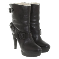 Burberry Bottines en Cuir en Noir