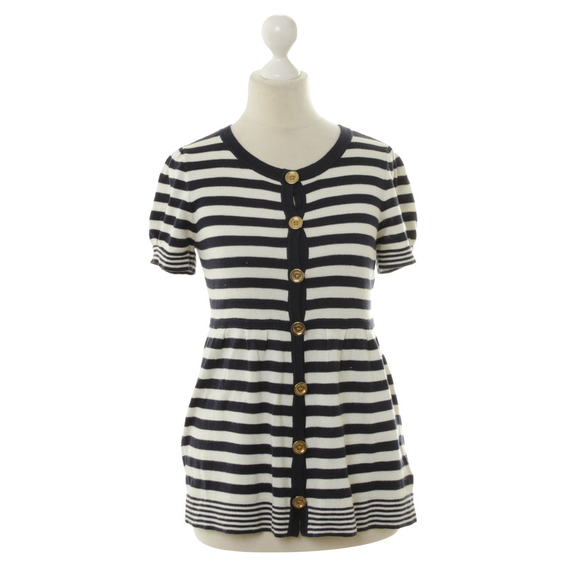 Juicy Couture Fine knit top with stripe pattern