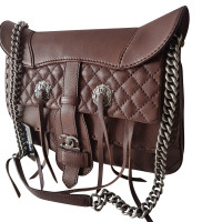 Chanel Saddle Bag Leer in Bruin