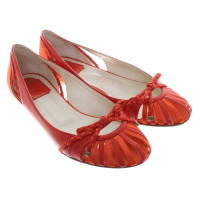 Christian Dior Ballerina's in Red