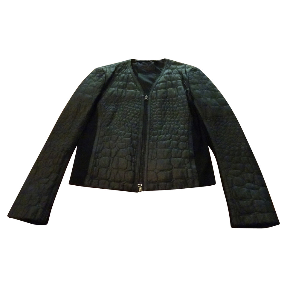 Arma Blazer Leather in Black