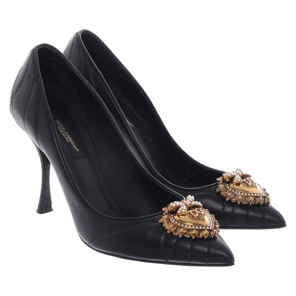 Dolce & Gabbana Pumps/Peeptoes Leather in Black