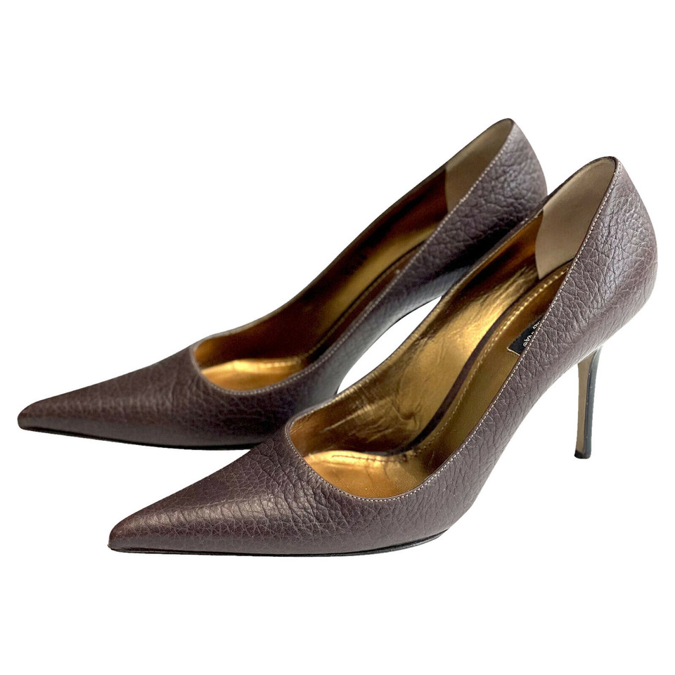 Dolce & Gabbana Pumps/Peeptoes Leather in Brown
