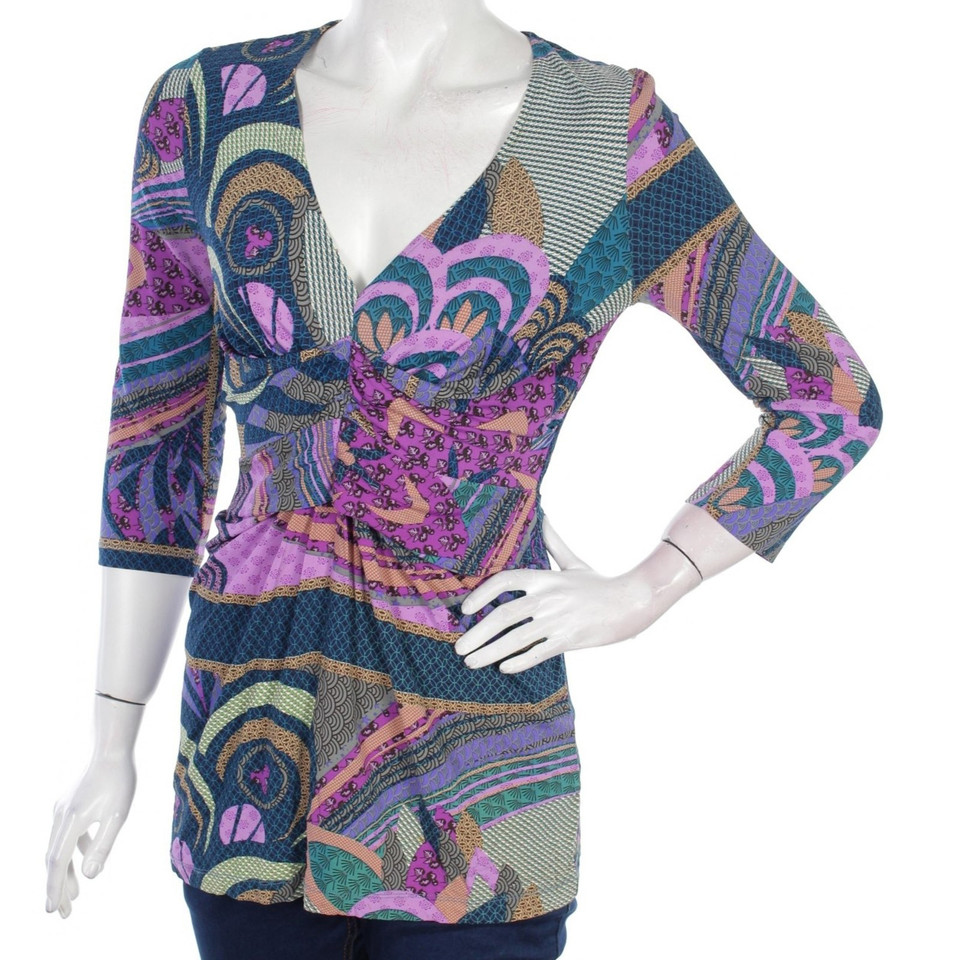 Set Patterned Stretch Tunic Top