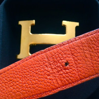 Hermès Riem zwart en oranje