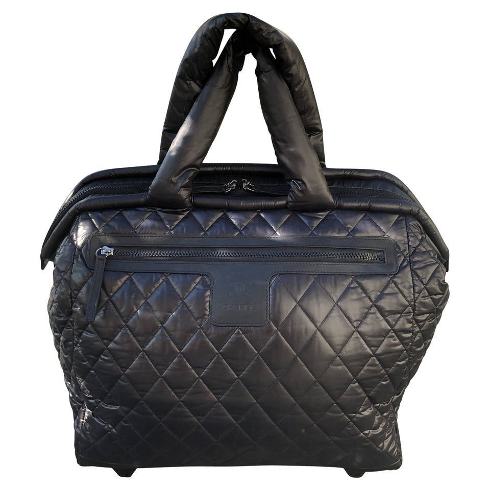 Chanel Travel bag Canvas in Black