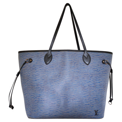 Louis Vuitton Neverfull aus Leder in Blau