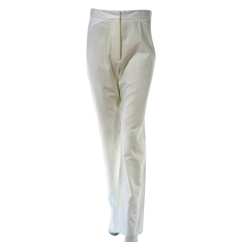 Stella McCartney Paio di Pantaloni in Cotone in Bianco