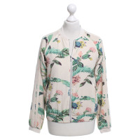Maison Scotch Bomber jacket with floral pattern