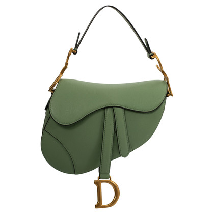 Dior Saddle Bag aus Leder in Grün