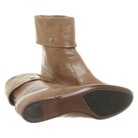 Costume National Bottines en Cuir en Marron