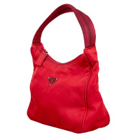 Prada Handbag Canvas in Red