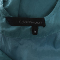 Calvin Klein Robe en coton turquoise