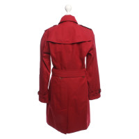 Burberry Jacket/Coat Cotton in Red