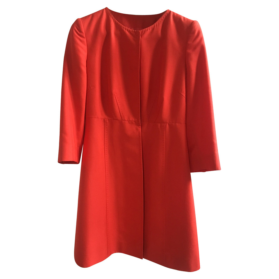Valentino Garavani Jacket/Coat Silk in Red