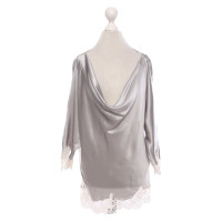 Valentino Garavani Top Silk in Silvery