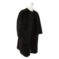 Marni Lambskin coat in brown